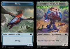 Drake (0012) // Eldrazi Spawn (0003) Double-Sided Token - Foil